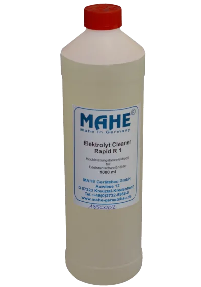 MAHE Polierelektrolyt P1 – Elektrolyt zum Elektropolieren und Beizen von Edelstahl.