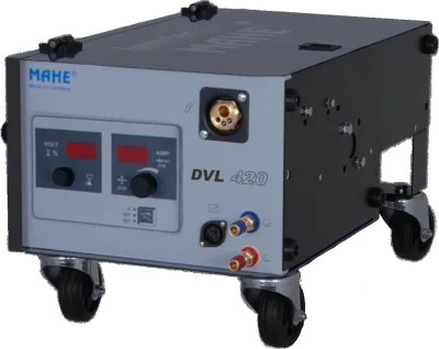 MAHE DVL 420 – Vollmetall-Horizontalvorschubkoffer für die HyperMIG-X-Serie.