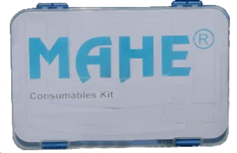 MAHE Box parti di usura PSHB 65 – Box di parti di usura per la torcia da taglio al plasma PSHB 65 – dotazione identica ai box PSHB 125 e PSHB 160.