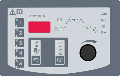 MAHE Beta DX Pro: Bedienpanel