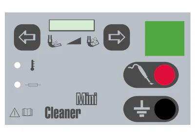 MAHE MiniReiniger: Bedienpanel