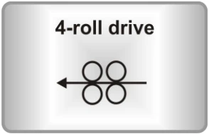 Accionamiento de 4 rodillos